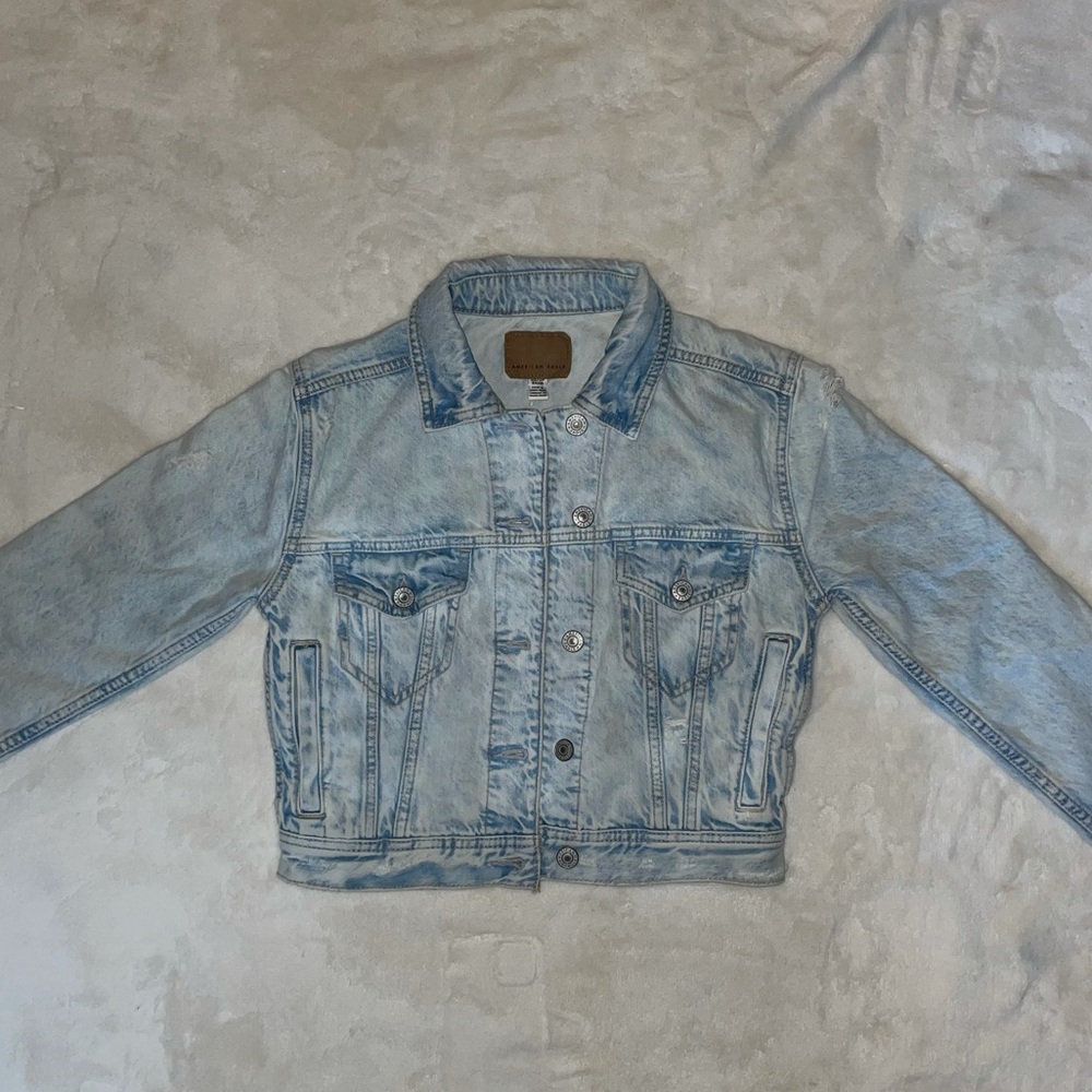 American Eagle Cropped Jean Jacket | Size XS